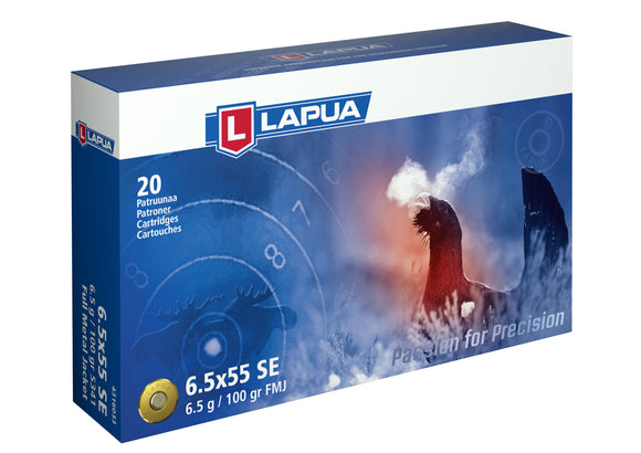 Lapua 6,5x55SE patruuna FMJ100, 6,5g