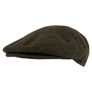 Jack Pyke Wool Blend Flat Cap - Dark Olive